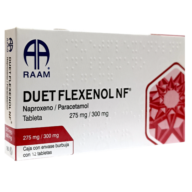 DUET FLEXENOL NF c/12 TABS. 275/300 MG.