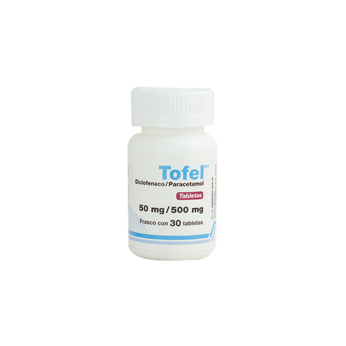 TOFEL c/30 TABS. 50/500 MG.