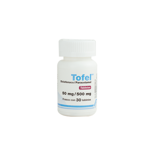 TOFEL c/30 TABS. 50/500 MG.