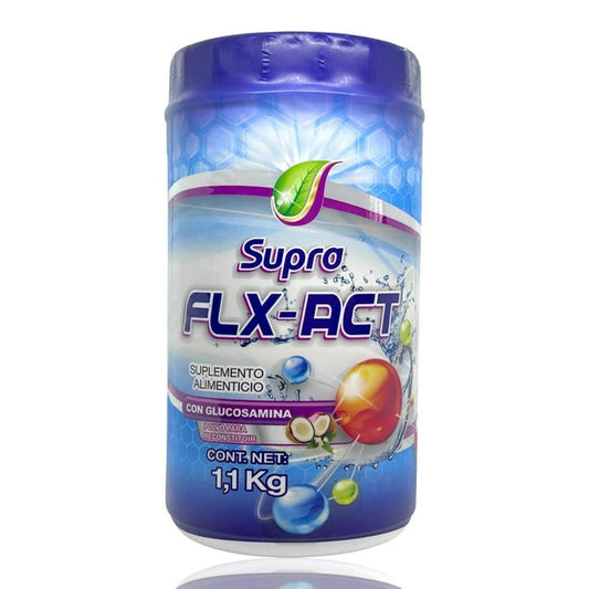 FLX-ACT c/GLUCOSAMINA (Supra) Polvo Bote c/1.1 KG.