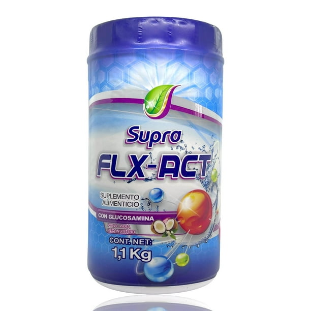 FLX-ACT c/GLUCOSAMINA (Supra) Polvo Bote c/1.1 KG.