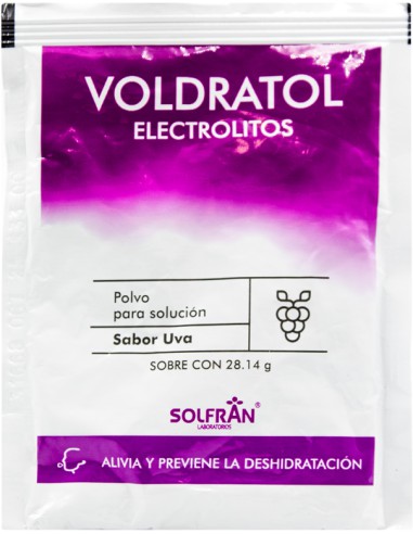 VOLDRATOL POLVO p/SOLUCIÓN Sabor UVA c/1 SOBRE 28.14 G.