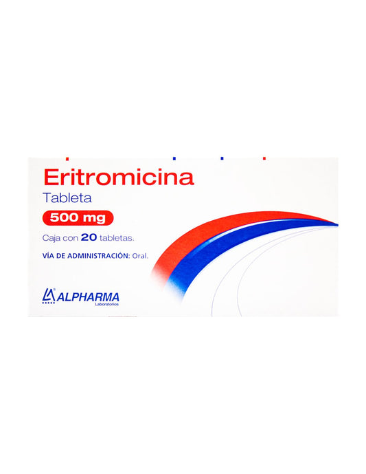 ERITROMICINA (Alpharma) c/20 TABS. 500 MG.