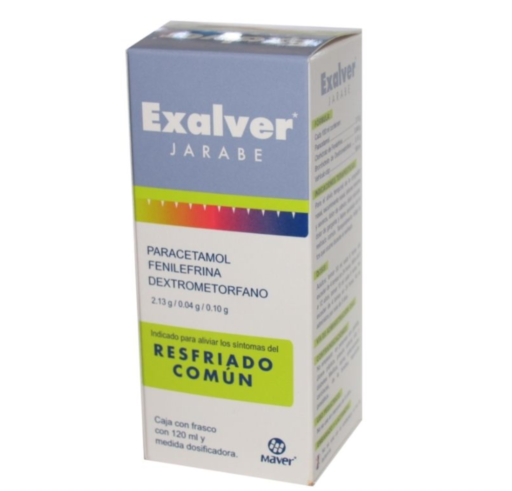 EXALVER (PFD) JBE. Fco. 120 ML. 2.13-0.04-0.10 G/100 ML.