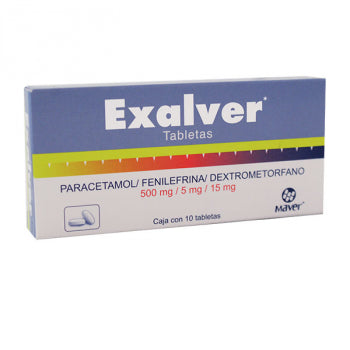 EXALVER (PFD) c/10 TABS. 500/5/15 MG.