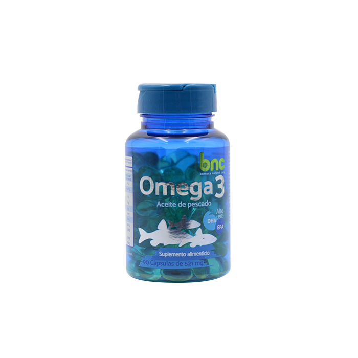 OMEGA-3 Aceite de Pescado BNC c/90 CAPS. 521 MG.