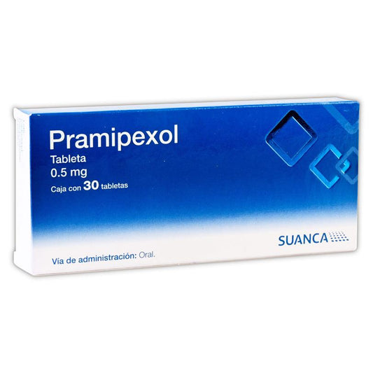 PRAMIPEXOL (Suanca) c/30 TABS. 0.5 MG.