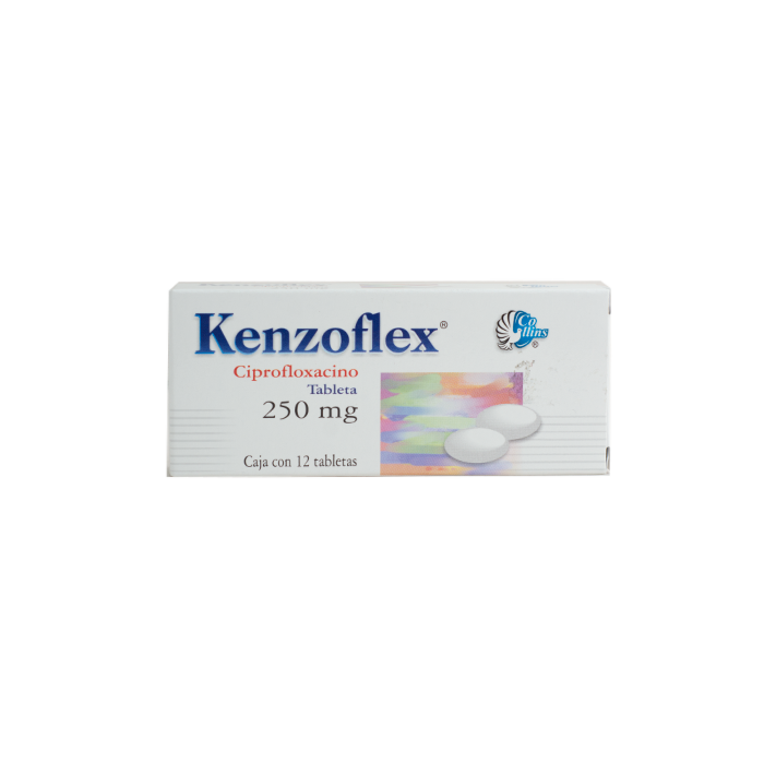 KENZOFLEX Cja. c/12 TABS. 250 MG.