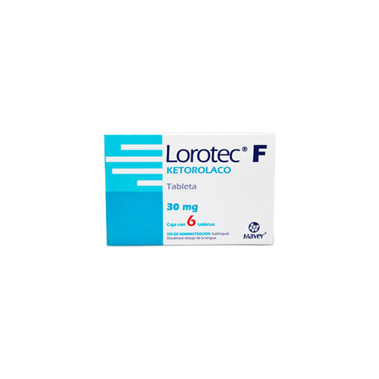 LOROTEC-F c/6 TABS. Sublingual 30 MG.