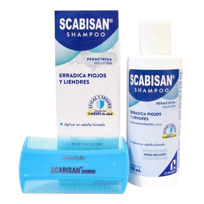 SCABISAN SHAMPOO Fco. 110 ML. 1 G/100 ML. c/Peine Incluído.