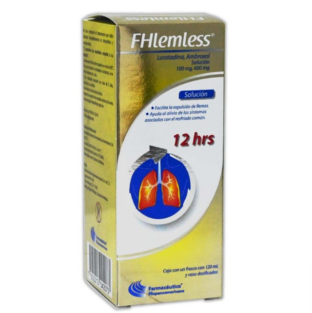 FHLEMLESS SOLUCIÓN 12 HRS. Fco. 120 ML. 100-600 MG/100 ML.