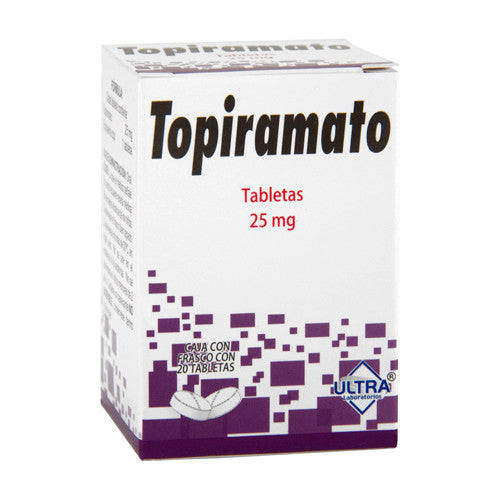 TOPIRAMATO (Ultra) c/20 TABS. 25 MG.