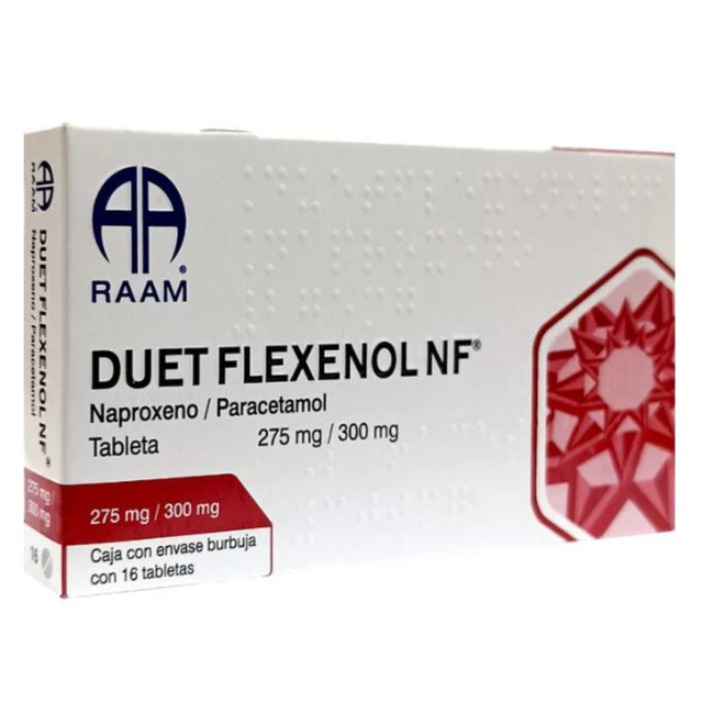 DUET FLEXENOL NF c/16 TABS. 275/300 MG.