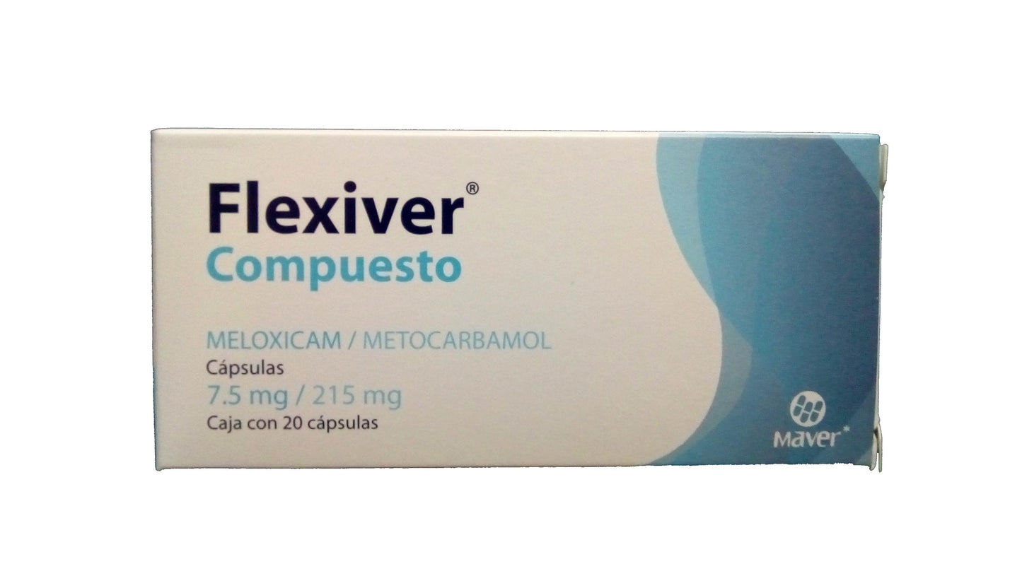 FLEXIVER Compuesto c/20 CAPS. 7.5/215 MG.