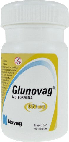 GLUNOVAG c/30 TABS. 850 MG.