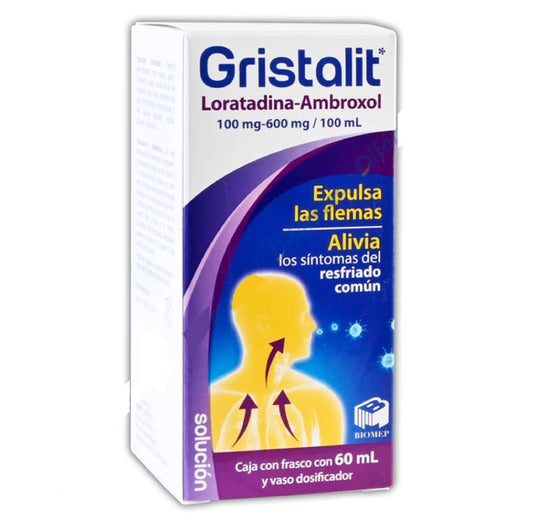 GRISTALIT SOLUCIÓN Fco. 60 ML. 100-600 MG/100 ML.