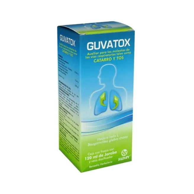 GUVATOX JBE. Fco. 120 ML. 10.84-0.54 G/100 ML.