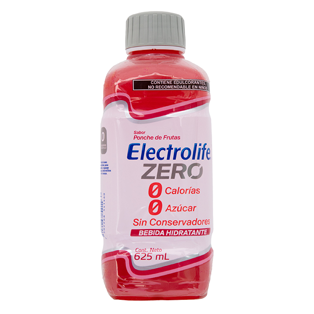 ELECTROLIFE ZERO Bebida Hidratante SABOR PONCHE DE FRUTAS 625 ML.