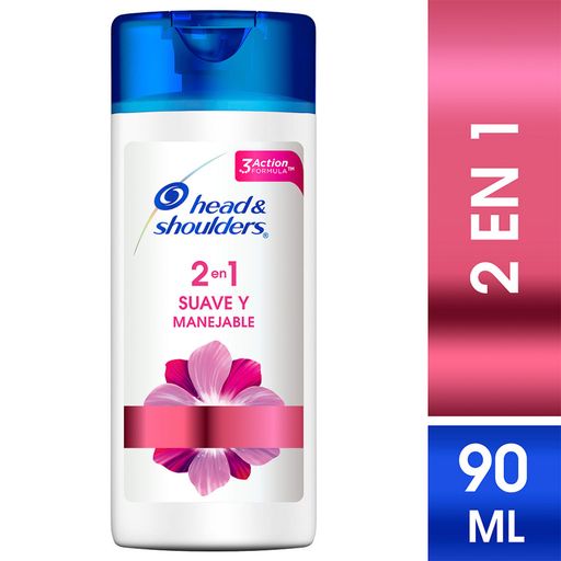 HEAD&SHOULDERS 2en1 Suave y Manejable SHAMPOO Fco. 90 ML.