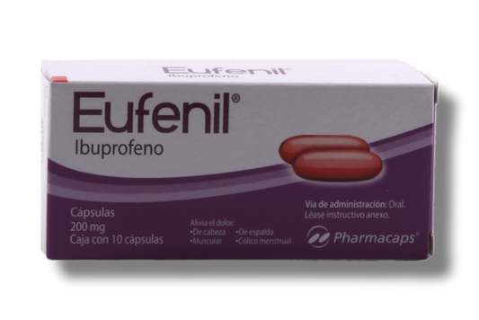 EUFENIL c/10 CAPS. 200 MG.