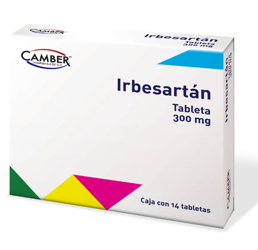 IRBESARTÁN (Camber) c/14 TABS. 300 MG.