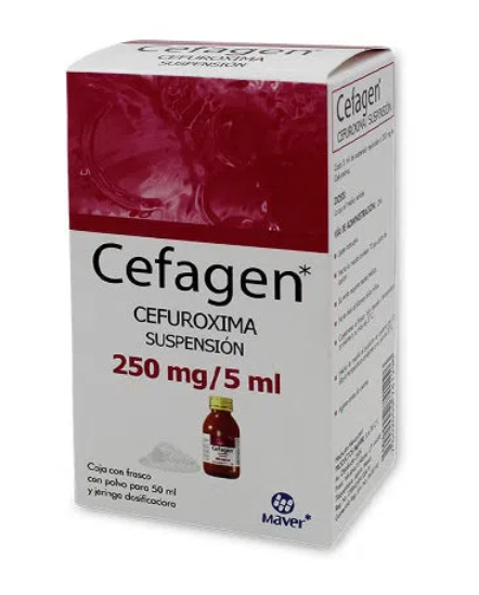 CEFAGEN SUSP. Fco. 50 ML. 250 MG/5 ML.