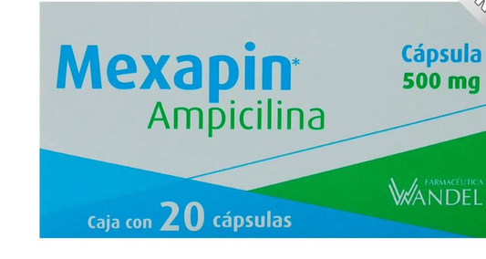 MEXAPIN c/20 CAPS. 500 MG.