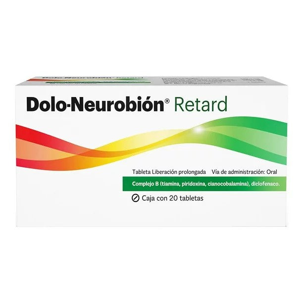 DOLO-NEUROBIÓN RETARD c/20 TABS. L.P. 100/100/100/1 MG.