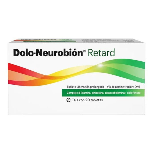 DOLO-NEUROBIÓN RETARD c/20 TABS. L.P. 100/100/100/1 MG.