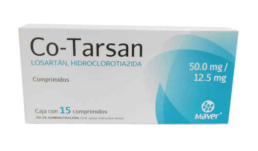 CO-TARSAN c/15 COMPS. 50/12.5 MG.