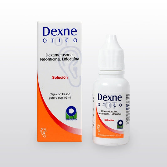 DEXNE ÓTICO SOL. Fco. Gotero 10 ML. 1.0-3.5-15.0 MG/1 ML.