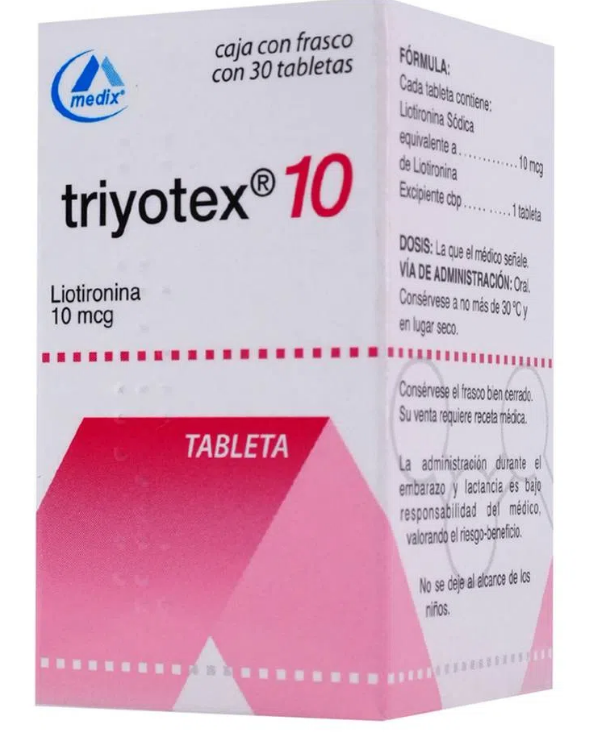 TRIYOTEX 10 c/30 TABS. 10 MCG.