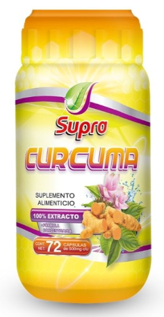 CÚRCUMA (Supra) c/72 CAPS. 500 MG.