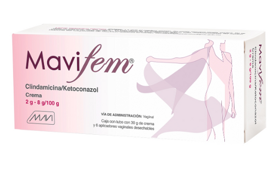 MAVIFEM Crema Vaginal TUBO c/30 G. 2-8 G/100 G. y 6 Aplics.