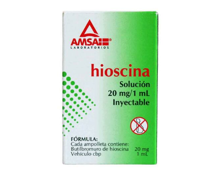 HIOSCINA (Amsa) Sol. Iny. c/3 AMPTAS. 20 MG/1 ML.