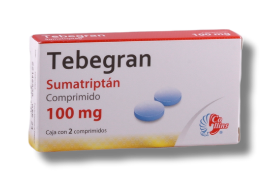 TEBEGRAN c/2 COMPS. 100 MG.