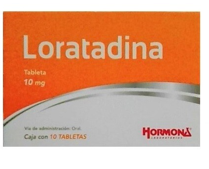 LORATADINA (Hormona) c/10 TABS. 10 MG.