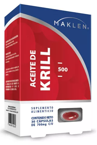 ACEITE DE KRILL (Maklen) c/30 CAPS. 700 MG.