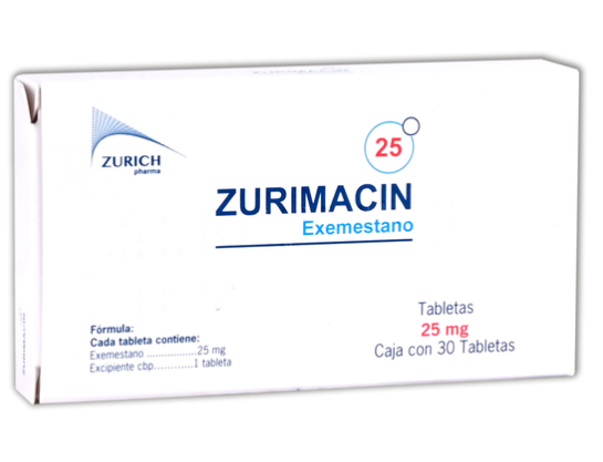 ZURIMACIN c/30 TABS. 25 MG.