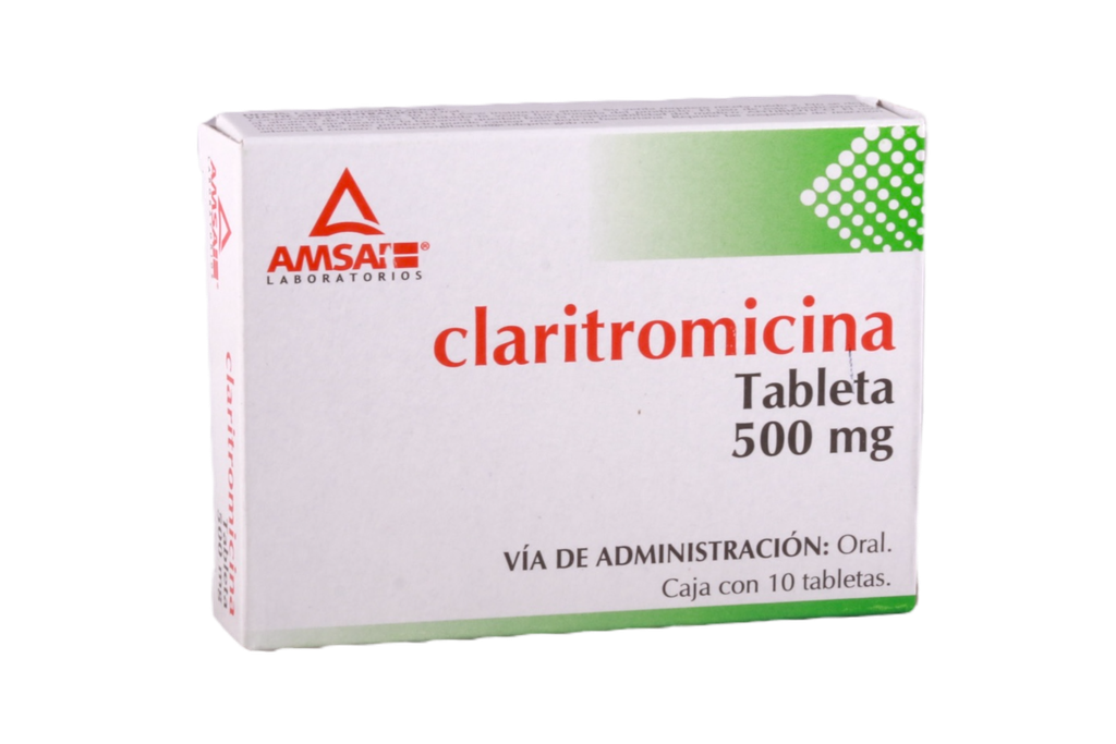 CLARITROMICINA (Amsa) c/10 TABS. 500 MG.