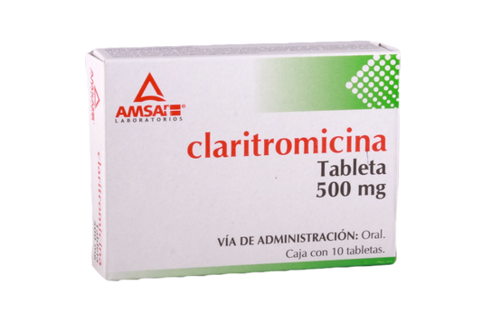 CLARITROMICINA (Amsa) c/10 TABS. 500 MG.