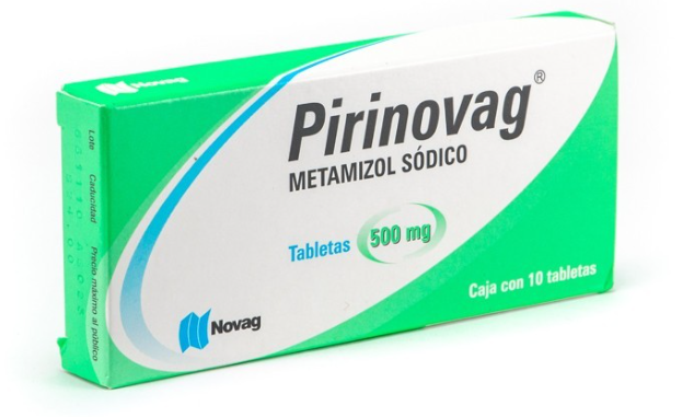 PIRINOVAG c/10 TABS. 500 MG.