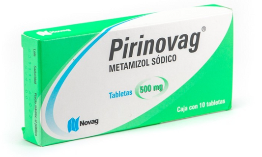 PIRINOVAG c/10 TABS. 500 MG.