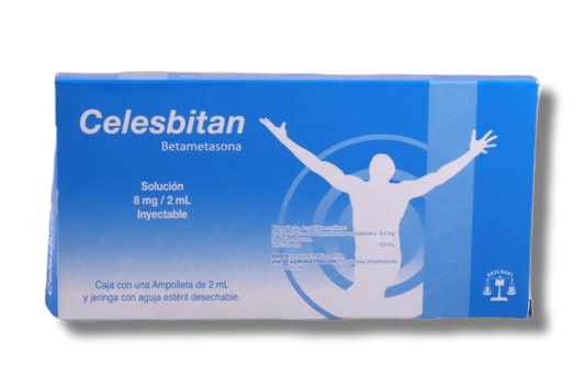 CELESBITAN Sol. Iny. c/1 AMPTA. 8 MG/2 ML. y Jeringa.