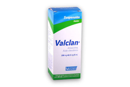 VALCLAN SUSP. Junior Fco. 60 ML. 250-62.5 MG/5 ML.