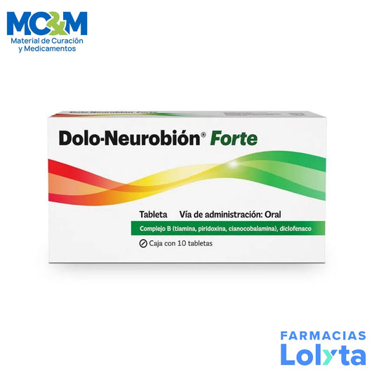 DOLO-NEUROBIÓN FORTE c/10 TABS. 50/50/50/1 MG.