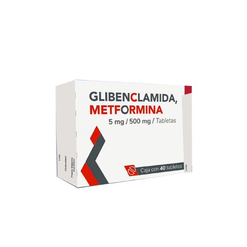 GLIBENCLAMIDA/METFORMINA (Loeffler) c/40 TABS. 5/500 MG.