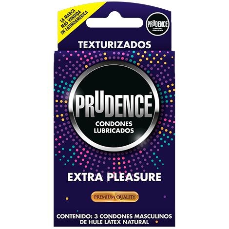 PRUDENCE EXTRA PLEASURE Caja c/3 CONDONES.