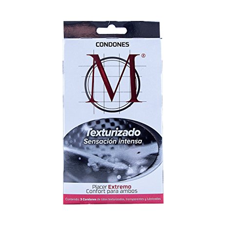 CONDONES M TEXTURIZADO Blister c/3 Pzs.