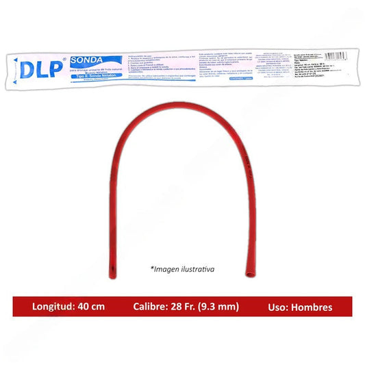 SONDA NÉLATON de LÁTEX (DLP) Long. 40cm. Cal. 28 Fr. c/1 Pza.